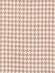 Work Office 3/4 Sleeve Boat Neck Houndstooth Printed Top Blouse
