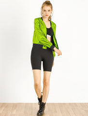 Holographic Shimmering Metallic Lightweight Bomber Jacket