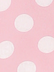 Polka Dots Contrast Peter Pan Collar Top 3/4 Sleeve Blouse Shirt