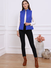Stand Collar Lightweight Gilet Quilted Zipper Vest