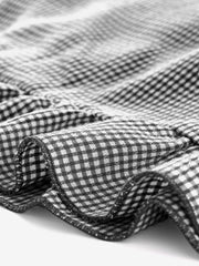 Plaid Gingham Ruffled Retro Peter Pan Collar Dress