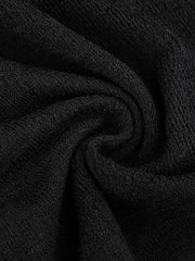 Open Front Knit Cardigan Tied 3/4 Sleeve Bolero Shrug