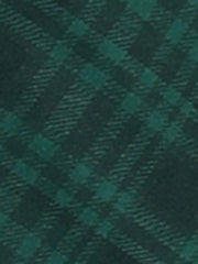 Peter Pan Collar Contrast Color Button Decor Plaid Dress
