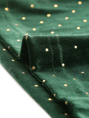Velvet Wide Leg Retro Shiny Glitter Overalls Jumpsuits Pants