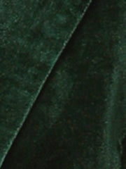 Single Button Velvet Lapel Business Crop Blazer Jacket