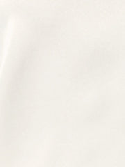 Ruffle Neck Bubble Sleeve Elastic Cuff Button Satin Blouse