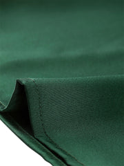 Satin Blouse Puff Sleeve Stand Collar Work Top