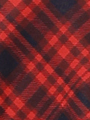 Peter Pan Collar Contrast Color Button Decor Plaid Dress