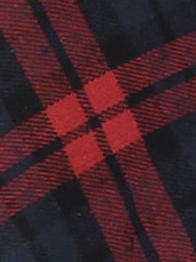 Plaid Tartan Vintage Elastic Waist Knee Length A-Line Skirt