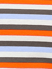 3/4 Sleeve Round Neck Casual Striped T-Shirt