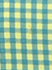 Gingham Checks Ruffled Peter Pan Collar 1960s Vintage Mini Dress