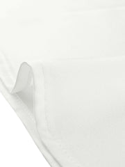 Satin Blouse Puff Sleeve Stand Collar Work Top
