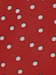 Polka Dots Print V Neck Short Sleeve Elegant Work Office Tops