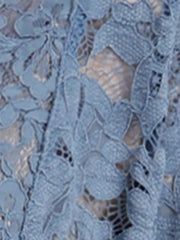 Lace 3/4 Sleeves Sheer Floral Cropped Bolero Shrug