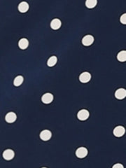 Summer Sweetheart Neck Ruffled Hem Puff Short Sleeve Polka Dots Dress