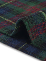Plaid Tartan Button Decor A-Line Pinafore Overall Dress