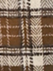 Plaid Tartan Button Decor A-Line Pinafore Overall Dress