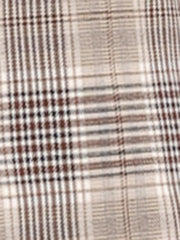 Plaid Notched Lapel One Button Houndstooth Blazer Jacket