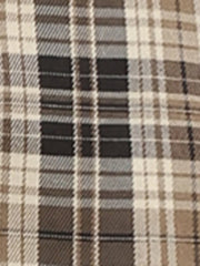 Plaid Notched Lapel One Button Houndstooth Blazer Jacket