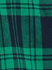 Cotton Classic Button Down Plaid Short Sleeve Shirt