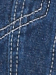 Flap Pocket Washed Buttoned Denim Jacket Vest