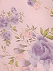 Summer Square Neck Off Shoulder A-Line Smocked Chiffon Floral Dress