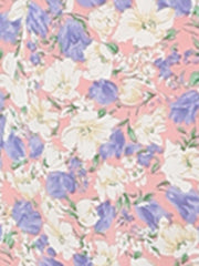 Peter Pan Collar Flowy Short Sleeve Ruffle Summer Floral Shirt Dress