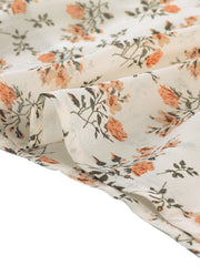 Ruffle Boho Chiffon Floral Printed Long Tiered Midi Skirt