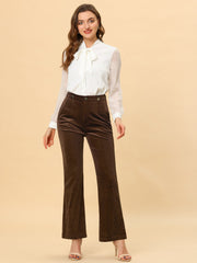 Velvet Wide Leg Retro Shiny Glitter Overalls Jumpsuits Pants