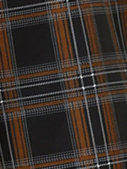 Plaid Zipper Front Party Strap Sleeveless Tube Mini A-Line Dress