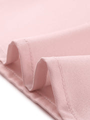 Satin Blouse Puff Sleeve Stand Collar Work Top