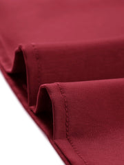 Satin Blouse Puff Sleeve Stand Collar Work Top