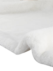 Elegant Faux Fur Shawl Stole Bow Tie Bridal Shrugs