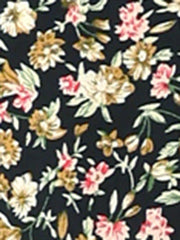 Peter Pan Collar Puff Short Sleeve Ruffle Smocked Floral Blouse