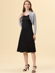 Elegant Sheer Floral Lace Cropped Bolero Shrugs