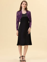 Elegant Sheer Floral Lace Cropped Bolero Shrugs