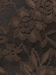 See Through Long Sleeve Turtleneck Sheer Floral Lace Blouse