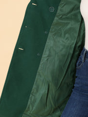 Notched Lapel Double Breasted Outwear Winter Long Coat