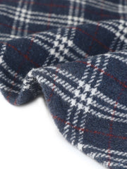 Vintage Plaid Tartan Elastic Waist Knee Length A-Line Skirt