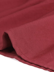 Midi Solid Elastic Waist Flare Tiered Long Pockets A-Line Skirt