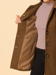 Winter Elegant Lapel Collar Long Trench Coat