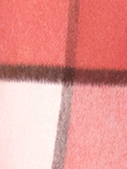 Buffalo Checks Double Breasted Notched Lapel Plaid Trench Pea Coat