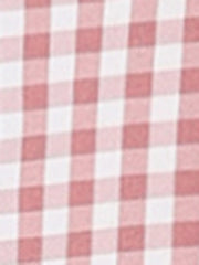 Gingham Checks Ruffled Peter Pan Collar 1960s Vintage Mini Dress
