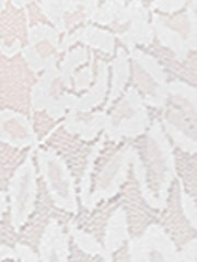 Lace Tops Keyhole Front Peplum Hem Sheer Long Sleeve Blouse
