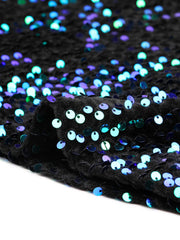 Adjustable Spaghetti Strap Party Glitter Sparkle Sequin Dress
