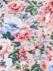 Peter Pan Collar Flowy Short Sleeve Ruffle Summer Floral Shirt Dress