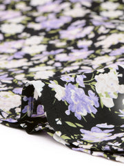 Peter Pan Collar Flowy Short Sleeve Ruffle Summer Floral Shirt Dress