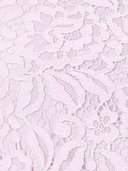 Lace Long Sleeve Ruffle Stand Neck Floral Blouse