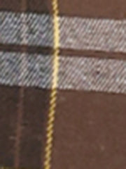 Plaid Tartan Button Decor A-Line Pinafore Overall Dress
