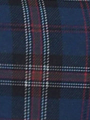 Peter Pan Collar Contrast Color Button Decor Plaid Dress
